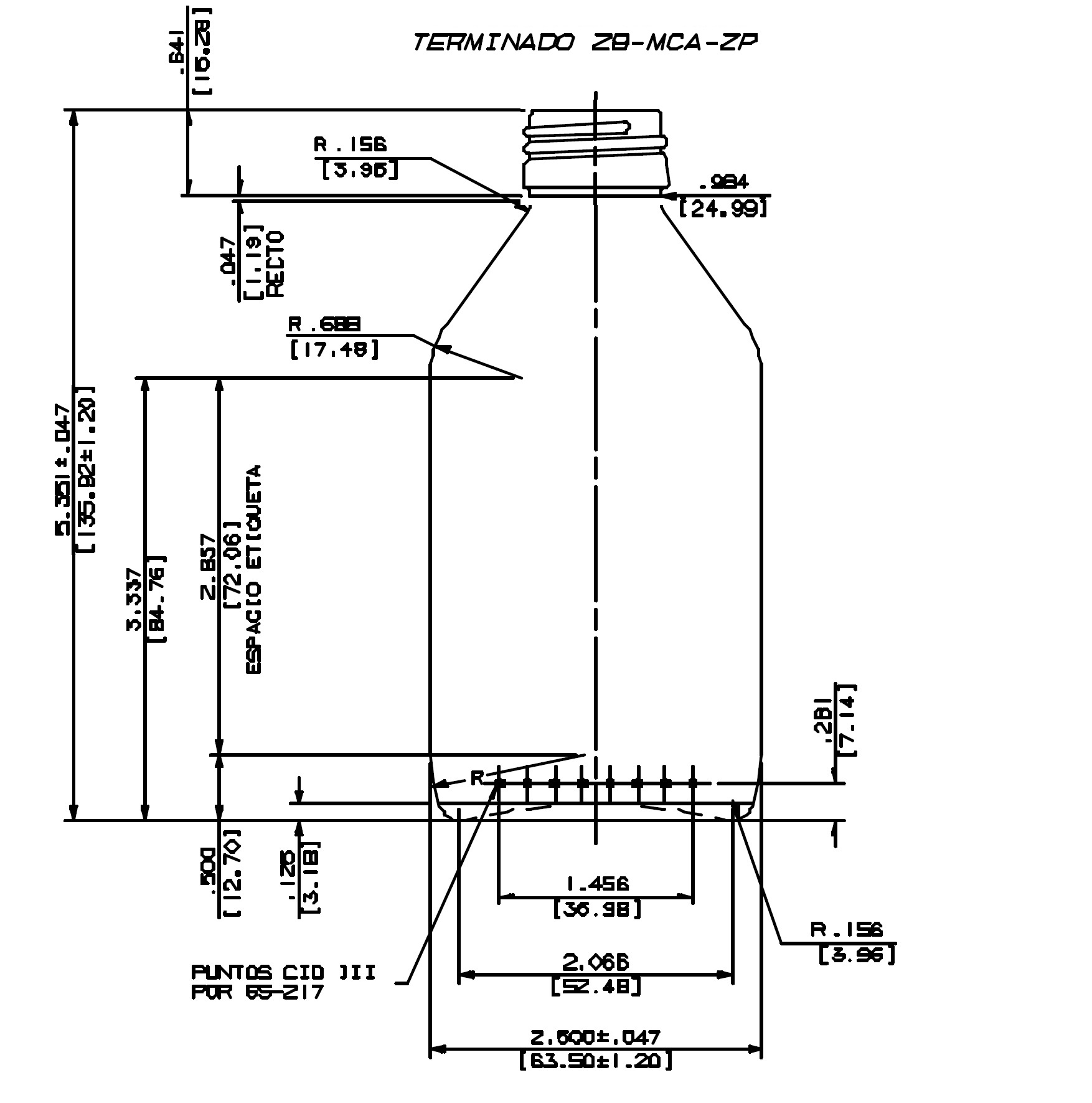 ENVASE DE VIDRIO 1251 AMBAR MCA