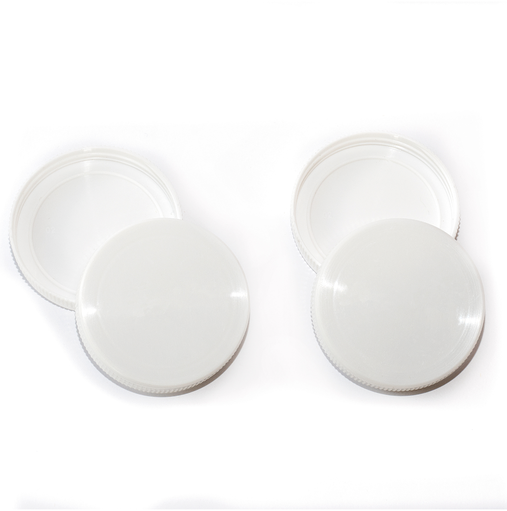 TAPA PLÁSTICA 63 mm ROSCA BLANCA