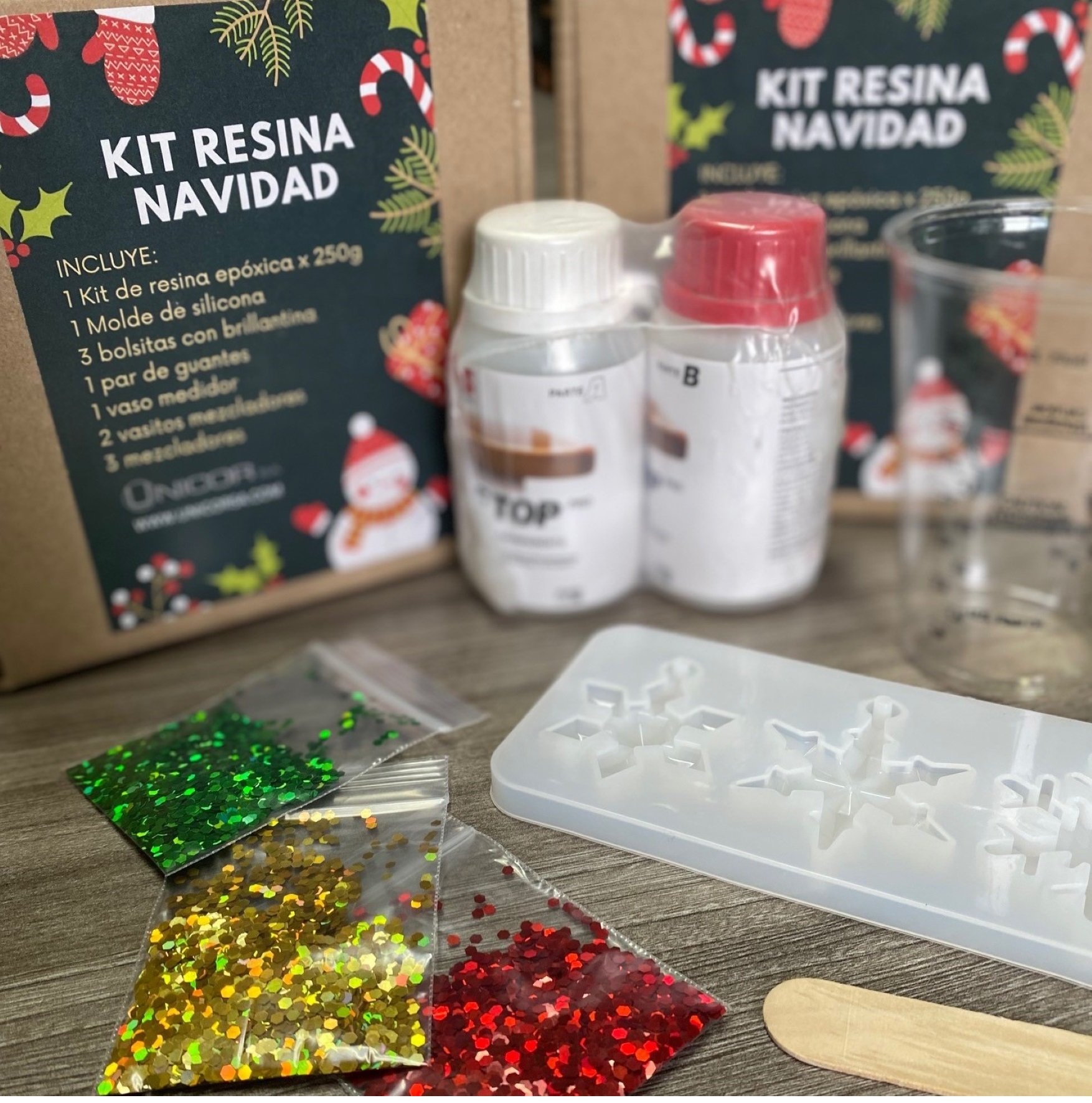 KIT RESINA EPOXICA NAVIDAD