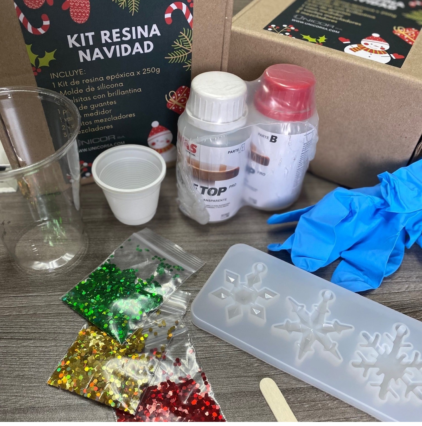 KIT RESINA EPOXICA NAVIDAD